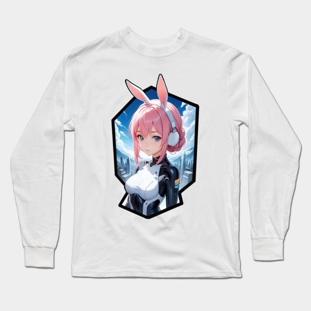 Future bunny girl Long Sleeve T-Shirt by KawaiiDreamyPixie